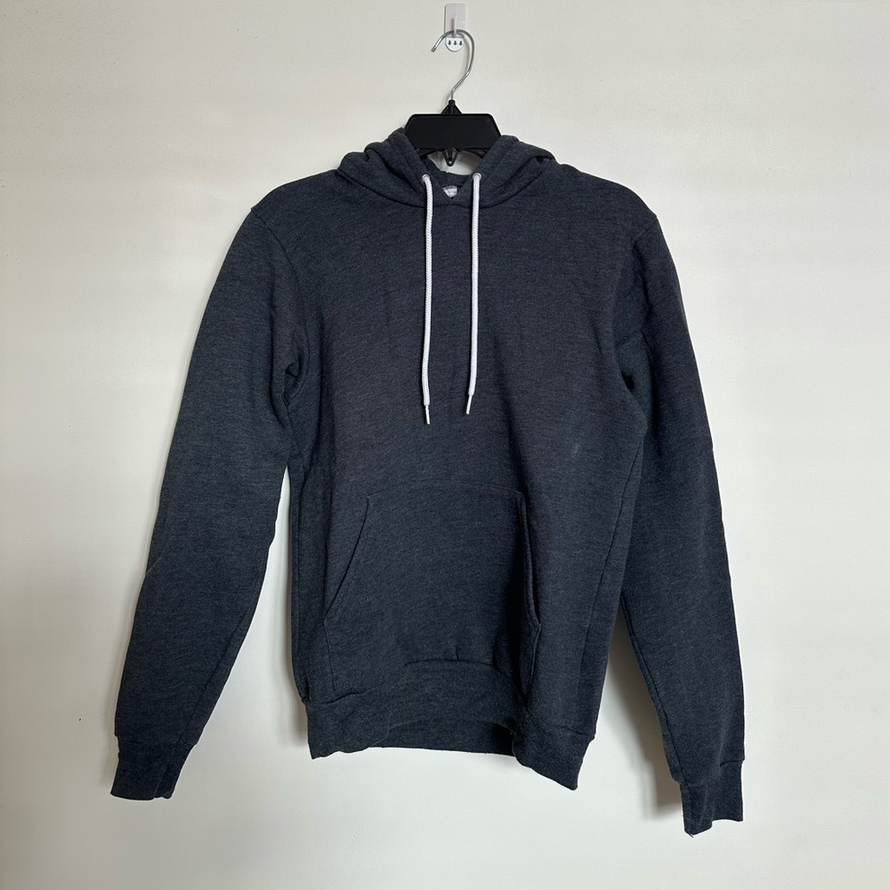 American Apparel Charcoal Dark Grey Unisex Pullover Hoodie
